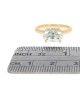 GIA Certified Oval Cut Diamond Solitaire Ring in 18KY